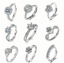 Load image into Gallery viewer, Adjustable Silver Rings for Women ASS11