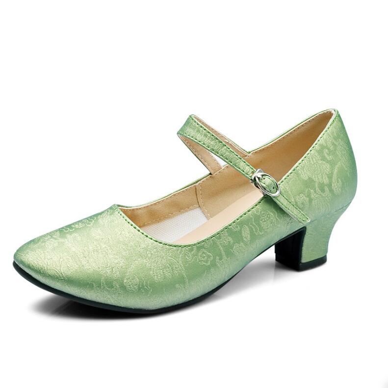 Block Heel Mary Jane Pumps For Women LTST25