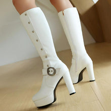 Load image into Gallery viewer, Chunky Platfrom High Heel Under Knee Boots LTST56
