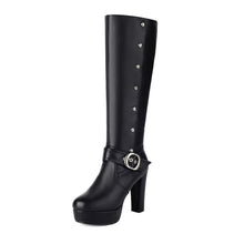 Load image into Gallery viewer, Chunky Platfrom High Heel Under Knee Boots LTST56