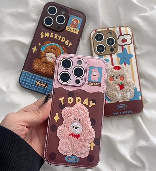 Embroidered Phone Case PHC11(iPhone12-16, Huawei mate60-70)