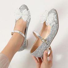 Load image into Gallery viewer, Girls Glitter Dress Shoes With Cute Bow GSD15(26-35)