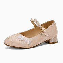Load image into Gallery viewer, Girls Mary Jane Embroidery Dress Heels GSD14(28-35)