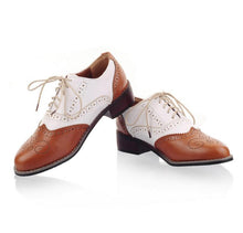 Load image into Gallery viewer, Ladies Block Mid Heel Oxfords LTST46