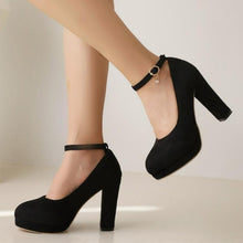 画像をギャラリービューアに読み込む, Platform Chunky High Heel Ankle Strap Shoes LTST72
