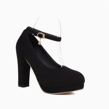 画像をギャラリービューアに読み込む, Platform Chunky High Heel Ankle Strap Shoes LTST72