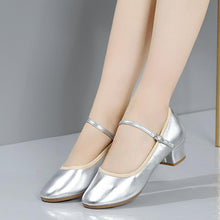 画像をギャラリービューアに読み込む, Round Toe Block Heel Pump Shoes LTST36