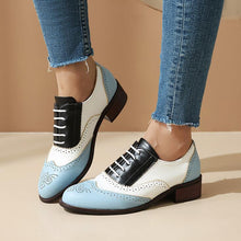 Load image into Gallery viewer, Women&#39;s Block Heel Oxfords LTST67