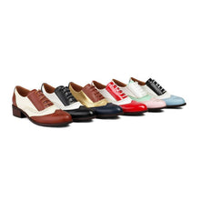 Load image into Gallery viewer, Women&#39;s Block Heel Oxfords LTST67