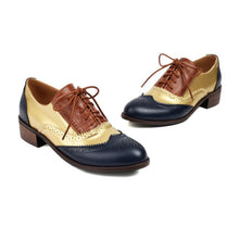 Load image into Gallery viewer, Women&#39;s Block Heel Oxfords LTST67