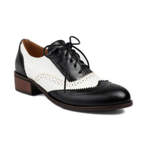 Load image into Gallery viewer, Women&#39;s Block Heel Oxfords LTST67