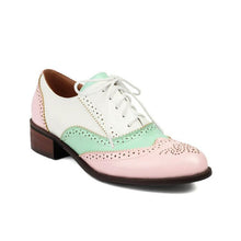 Load image into Gallery viewer, Women&#39;s Block Heel Oxfords LTST67