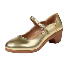 画像をギャラリービューアに読み込む, Women&#39;s Block Heel Round Shoes LTST32