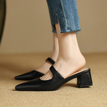 画像をギャラリービューアに読み込む, Women&#39;s Block Slip On Sandals LTST42