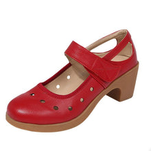 Load image into Gallery viewer, Women&#39;s Chunky Heel Round Toe Shoes LTST31