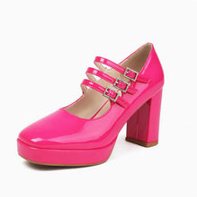 Load image into Gallery viewer, Women&#39;s Chunky Pump Shoes With Strap LTST70