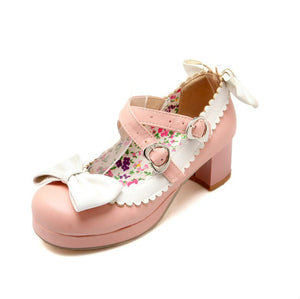 Women's Lolita Chunky Pump Shoes LTST62