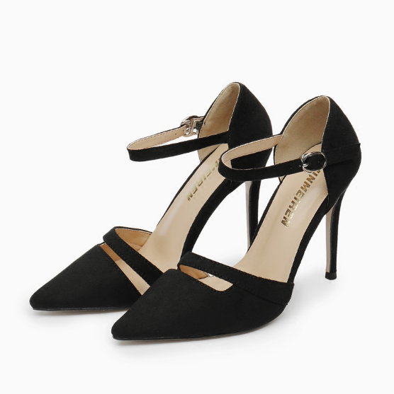 Women's Pointed Ankle Strap Heeled Sandals AL25