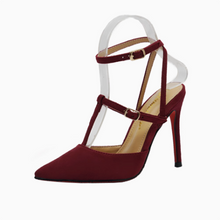 Load image into Gallery viewer, Women&#39;s Pointed Strappy Heeled Shoes AL23