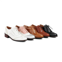 Load image into Gallery viewer, Women&#39;s Round Toe Oxfords LTST66