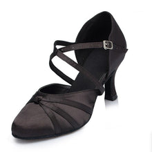画像をギャラリービューアに読み込む, Women&#39;s Strappy Closed Toe Satin Heels LTST36