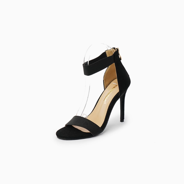 Women's Stretch Strap Heeled Sandals For Wide Feet AL11(10/8/6cm heel)