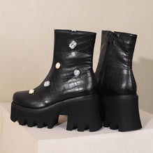 画像をギャラリービューアに読み込む, Women&#39;s Thicksole Block Heel Short Boots LTST39
