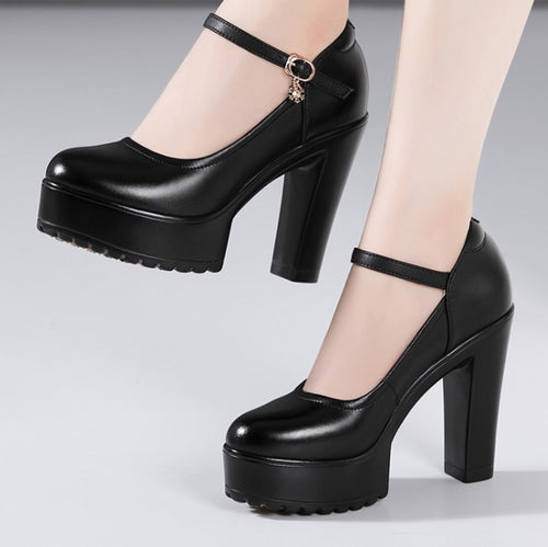Ankle Strap Platform Heels HHS25