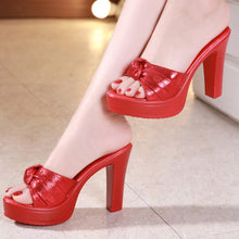 画像をギャラリービューアに読み込む, Open Toe Chunky High Heels HHS15