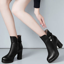 画像をギャラリービューアに読み込む, Platform Chunky High Heel Boots WB13