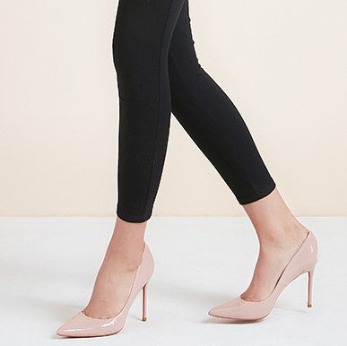 Pointy Patent Heel Pumps HHS57
