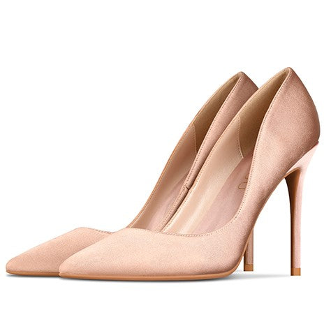 Pointy Silk Satin High Heels HHS50(10/8/6 cm heel)