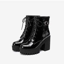画像をギャラリービューアに読み込む, Thicksole Patent Martin Boots WB20