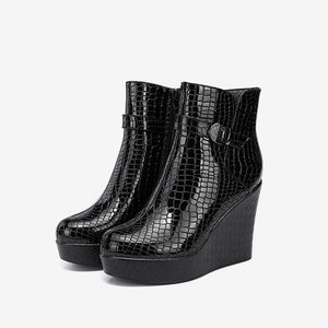 Wedge Heel Short Boots WB17